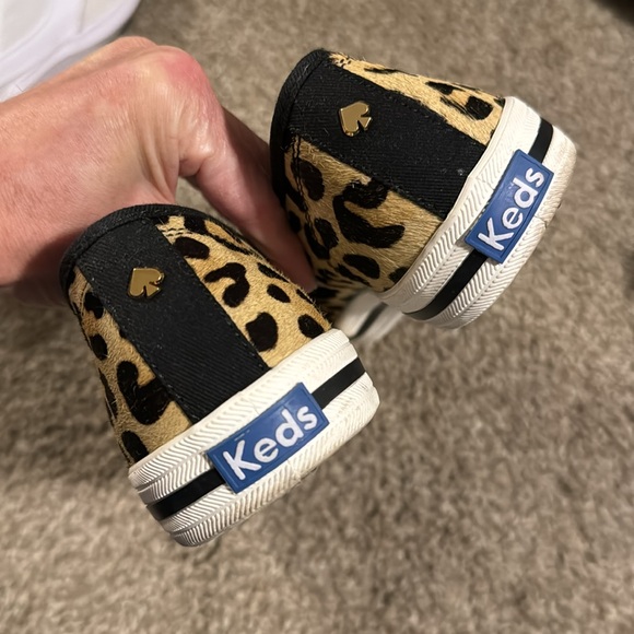 Keds Kate Spade calf leopard print slip on sneakers - Picture 3 of 4